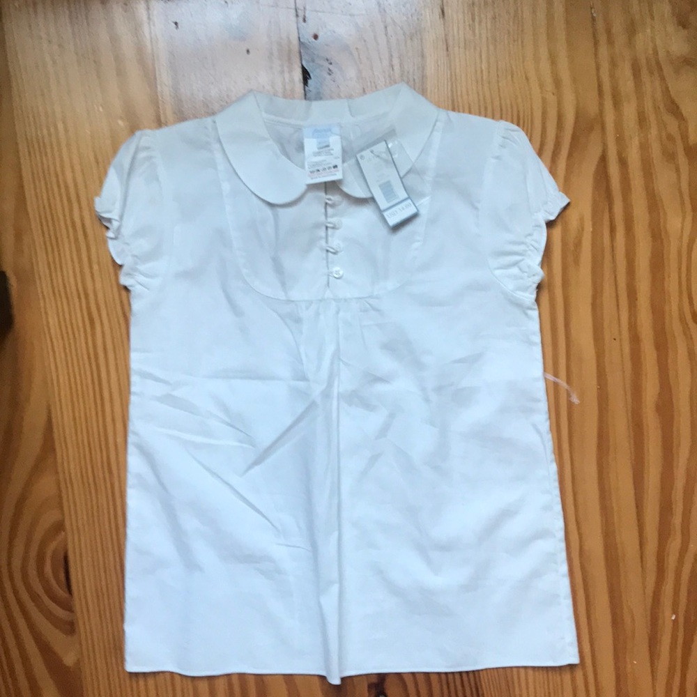 White Jacadi girls shirt